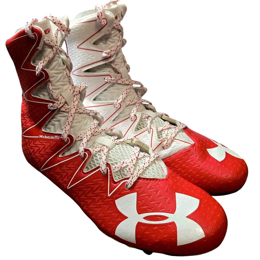NWOT Under Armour Highlight Select Red Football Cleats 10 Men's Tennis Shoes New